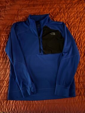 The North Face Men's Royal Blue Jacket with Black Trim